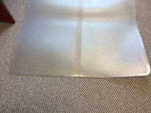 lot 34 image: Chair Mat Plastic Carpet Protector