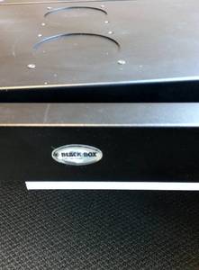 lot 40 image: WOW Black Box Wallmount (RM335A-R2) - Excellent Working Condition  No Key - Owner Said I talked to the manufacturer ....they have and would send a replacement key. phone number is on the box - inside
