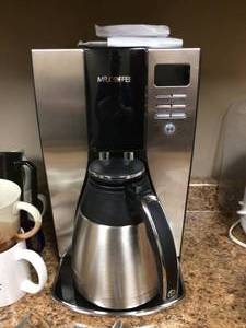 lot 47 image: MSRP 119.99 &nbspMr. Coffee 10 Cup Optimal Brew Thermal Coffeemaker,  Stainless Steel Great Working Condition