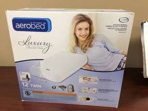 lot 71 image: AEROBED LUXURY 12 TWIN EXTRA COMFORT INFLATABLE MATTRESS - VVV 813Brand New In Box