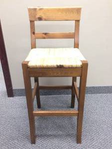 lot 107 image: Exquisite Weaved Wooden Chair Stool - Great Condition
