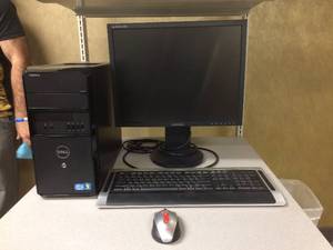 lot 83 image: Dell Vostro 460 Intel Core i5 4gb RAM Windows 7 300gb HDD PC Tower Desktop -&nbspSync Master 204B Monitor with Keyboard & Mouse&nbspGreat Working Condition