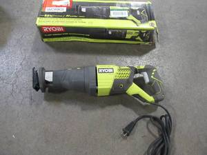 lot 43 image: Ryobi 12 Amp Reciprocating Saw, RJ186V - Like New.