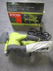 lot 60 image: RYOBI 3 in. x 18 in. Portable Belt Sander, BE319 - Used.