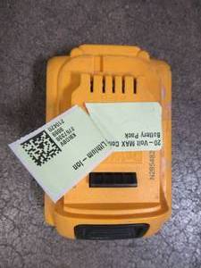 lot 78 image: DEWALT 20-Volt MAX Compact XR Lithium-Ion Battery Pack, DCB203 - Used.
