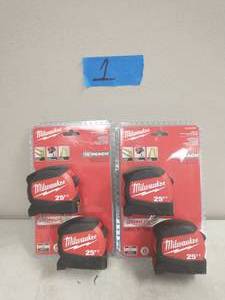 lot 1 image: 2 PACKS OF  25 ft. x 1.2 in. Compact Wide Blade Tape Measure (2-Pack)