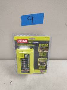 lot 9 image: RYOBI 40-Volt Lithium-Ion Charger with USB Port