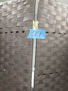lot 29 image: ORIENTAL FURNITURE 6 ft. Dark Mocha 4-Panel Room Divider