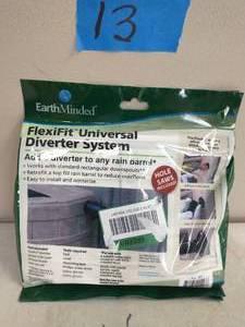 lot 13 image: EARTHMINDED FlexiFit Universal Rain Barrel Diverter System