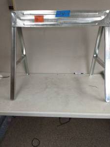 lot 24 image: ANVIL 1-Compartment Steel Folding Sawhorse
