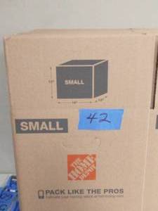 lot 42 image: Small Moving Box 25-Pack (16 in. L x 12 in. W x 12 in. D)