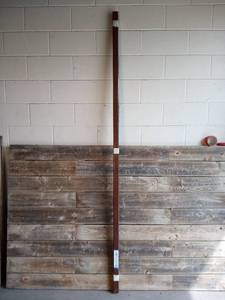 lot 13 image: Strand Woven Bamboo Brown 38 in. Thick x 1-34 in. Wide x 94 in. Length Hardwood T-Molding (5-Pack)