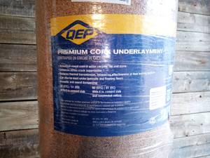 lot 22 image: 200 sq. ft. 48 in. x 50 ft. x 14 in. Natural Cork Underlayment Roll by QEP