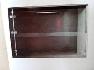 lot 26 image: Elan 56 to 60 in. x 74 in. Frameless Sliding Shower Door in Stainless Steel with Clear Glass and Handle by VIGO