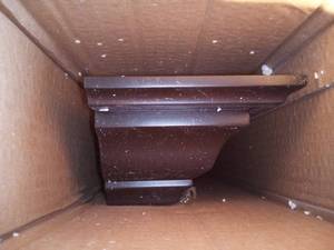 lot 46 image: 5-14 in. x 60 in. Espresso Crown Moulding Shelf
