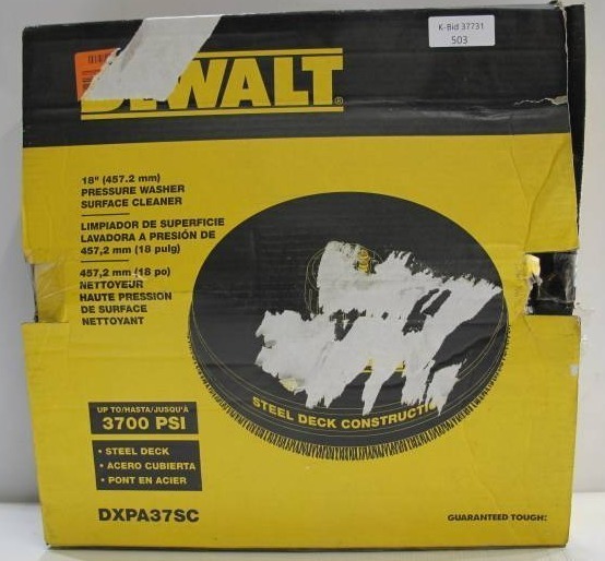 DEWALT DXPW37SC 18" Surface Cleaner for Gas Pressure Washers for sale online 