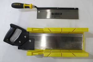 Stanley 14 Mitre Saw with DeWalt 10 Backsaw
