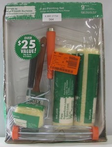 8-Piece Painting Set - Brush, Rollers, Tray