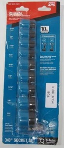 Makita Impact XPS 38 10-Piece Socket Set SAE Standard