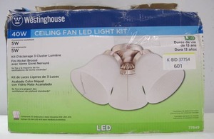 Westinghouse 40W Brushed Nickel Ceiling Fan LED Lighting Kit
