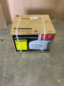 lot 5 image: LG ELECTRONICS 6,000 BTU 115-VOLT WINDOW AIR CONDITIONER WITH REMOTE IN WHITE. SEE PICTURES