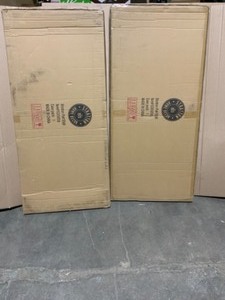 lot 22 image: STRATTON HOME DECOR WOODEN BARN DOOR WALL DECOR. SEE PICTURES