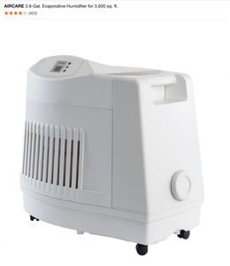 lot 28 image: AIRCARE 3.6-GAL. EVAPORATIVE HUMIDIFIER FOR 3,600 SQ. FT. & ACCESSORY. SEE PICTURES