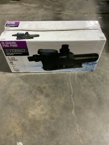 lot 80 image: EVERBILT 1.5 HP 230-VOLT115-VOLT POOL PUMP. SEE PICTURES