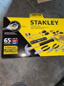 STANLEY HOME TOOL KIT (65-PIECE). SEE PICTURES