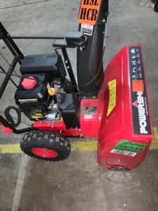 POWERSMART 24 IN. 212CC TWO-STAGE ELECTRIC START GAS SNOW BLOWER. SEE PICTURES