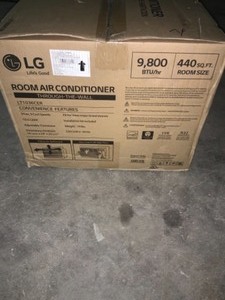 LG ELECTRONICS 9500 BTU 230-VOLT THROUGH-THE-WALL AIR CONDITIONER WITH ENERGY STAR AND REMOTE. SEE PICTURES