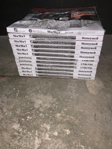 HONEYWELL 16 X 16 X 1 ELITE ALLERGEN PLEATED FPR 10 AIR FILTER. VARIOUS CONDITIONS. SEE PICTURES