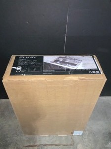ELKAY PERGOLA DROP-IN STAINLESS STEEL 33 IN. 4-HOLE SINGLE BOWL KITCHEN SINK. SEE PICTURES