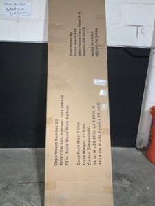 HUSKY 72 IN. SOLID WOOD WORK SURFACE FOR REGULAR DUTY WELDED STEEL GARAGE STORAGE SYSTEM. SEE PICTURES