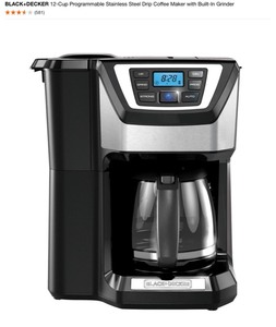 ASSORTED COFFEE MAKERS & GRINDERS. VARIOUS KINDS AND CONDITIONS. SEE PICTURES