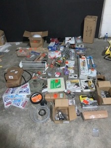 HUGE ASSORTMENT OF MISCELLANEOUS GOODS. VARIOUS KINDS AND CONDITIONS. SEE PICTURES