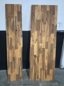 REPAIRABLE SOLID WOOD TABLEISLAND TOP. SEE PICTURES