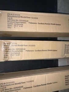ASSORTED BLINDS. VARIOUS KINDS AND CONDITIONS. SEE PICTURES
