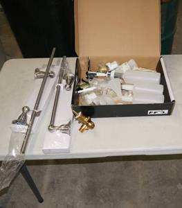 lot 47 image: Towel Bars with Sink and Shower Install Components