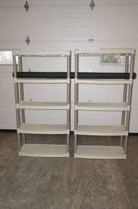 lot 76 image: 2 Plastic Shelves, Pipe Insulator