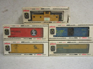 ATLAS MIXED FREIGHT CARS - NEW IN ORIGINAL BOX
