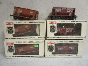 ATLAS O ORE CARS, BESSEMER  LAKE ERIE, CANADIAN NATIONAL - NEW, USED