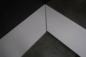 lot 17 image: WHITE WOODEN SHELVES