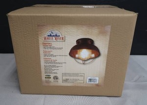 lot 19 image: NEW UNOPENED WHITE RIVER CEILING LIGHTS