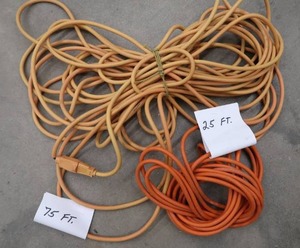 lot 80 image: EXTENSION CORDS