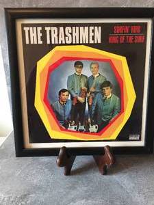 lot 26 image: Two The Trashmen Framed ArtAlbum Covers