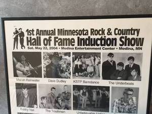 lot 41 image: 1st Annual Minnesota Country and Rock Hall of Fame Induction Ceremony Poster Featuring The Trashmen