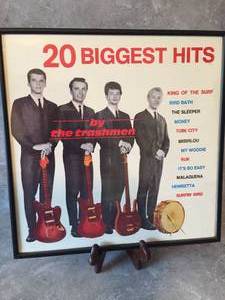 lot 49 image: The Trashmen 20 Biggest Hits Framed Album Cover
