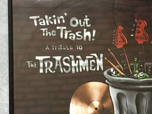 lot 50 image: The Trashmen Taking Out the Trash Framed ArtAlbum Cover