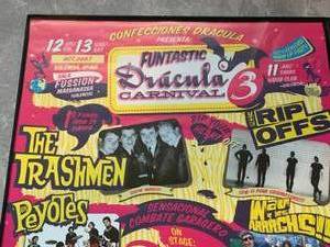lot 14 image: Fantastic Dracula Carnival Framed Poster Featuring The Trashmen